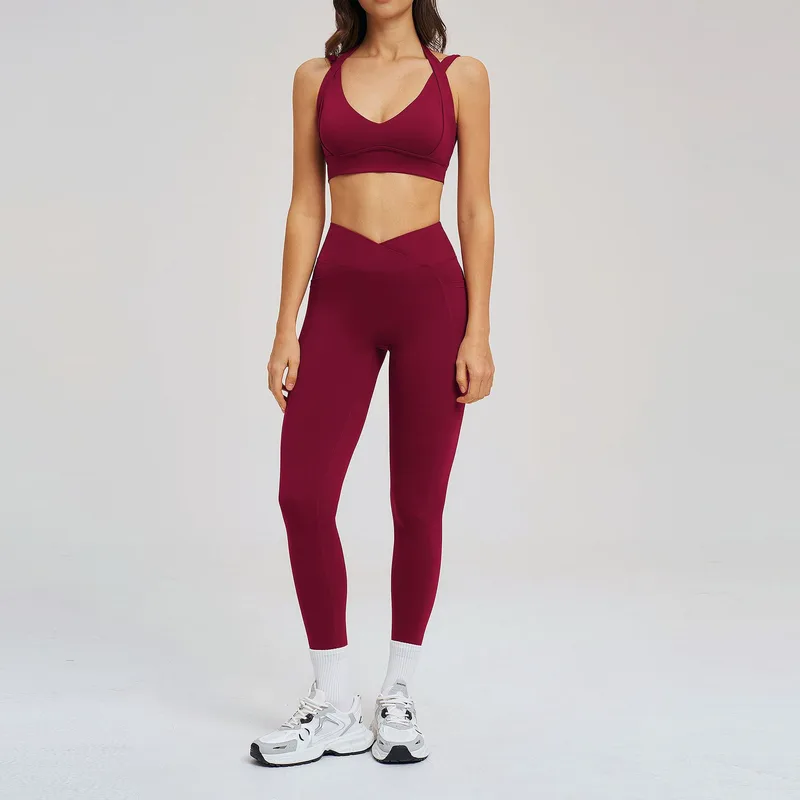 Women's Sports Bra Shorts Set