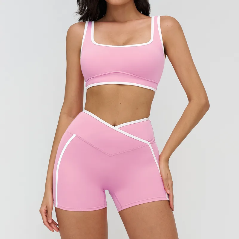 Women's Sports Bra Shorts Set