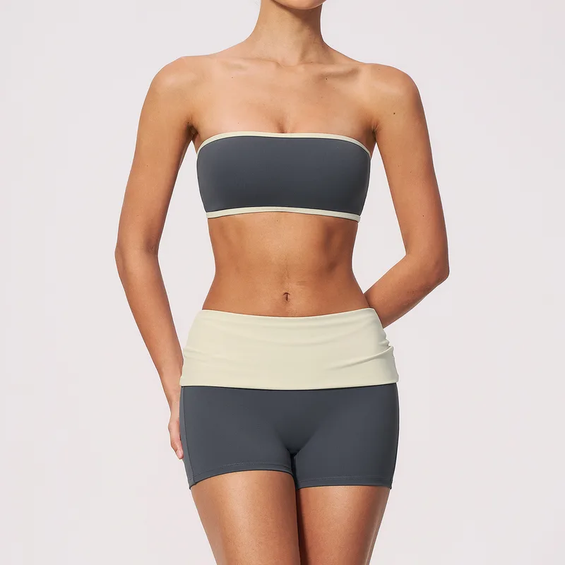 Women's Sports Bra Shorts Set