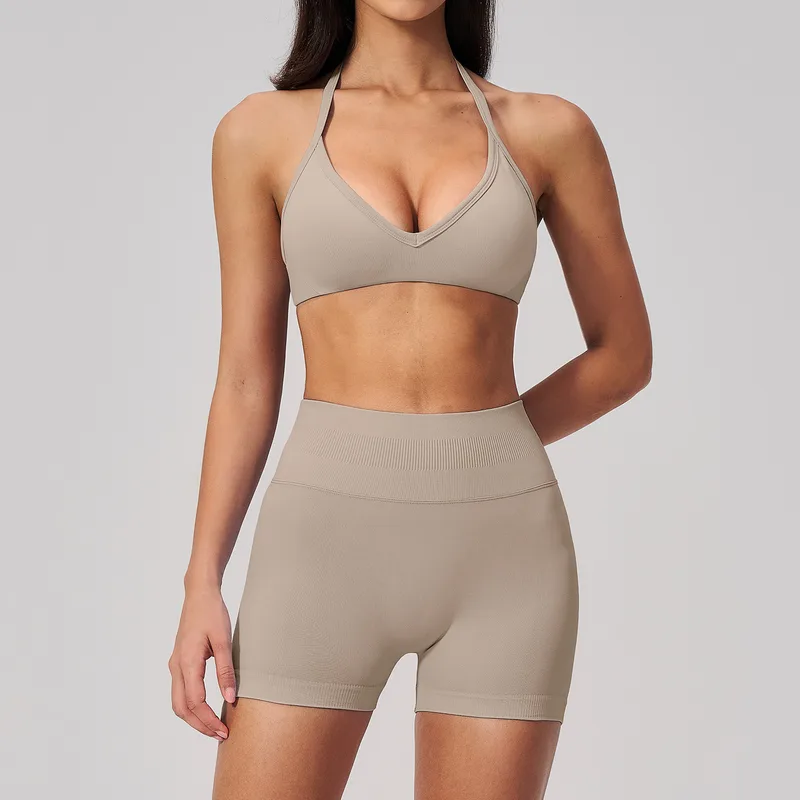 Women's Sports Bra Shorts Set
