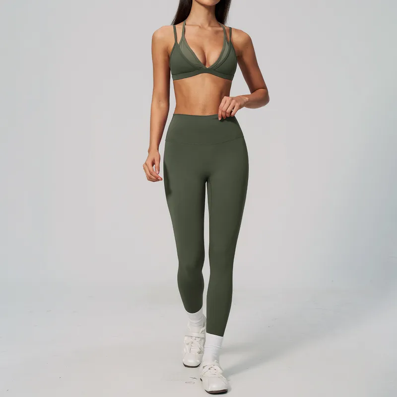 Women's Sports Bra Shorts Set