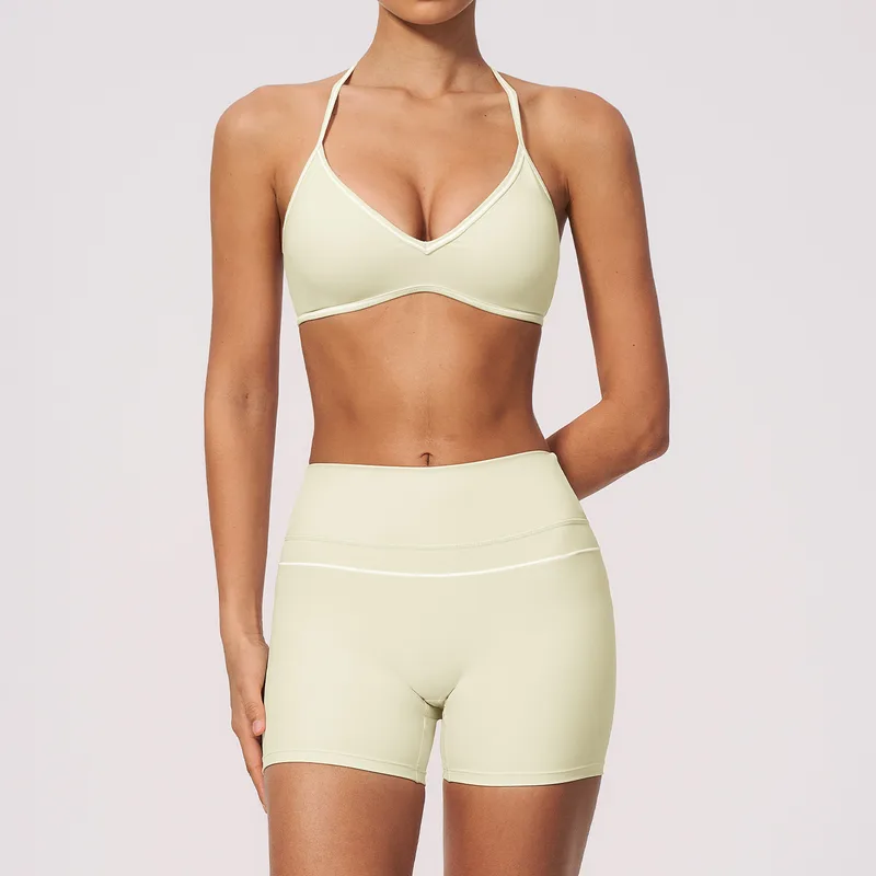 Women's Stretch Color Block Yoga Set
