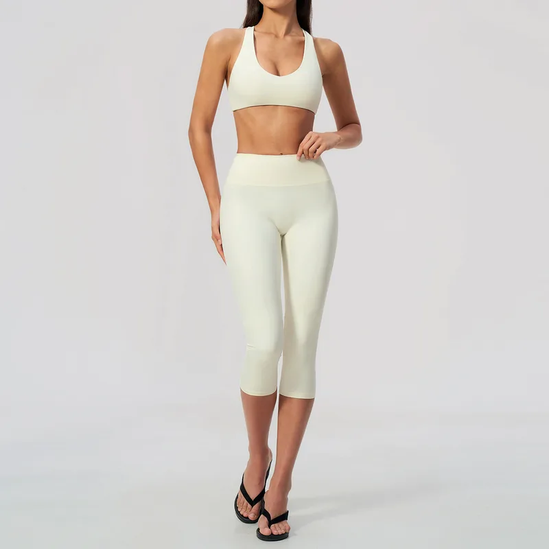 Women's Sports Bra Shorts Set