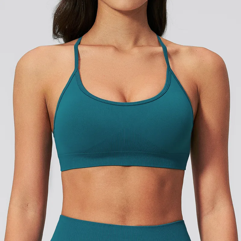 Women's Seamless Strappy Sports Bra