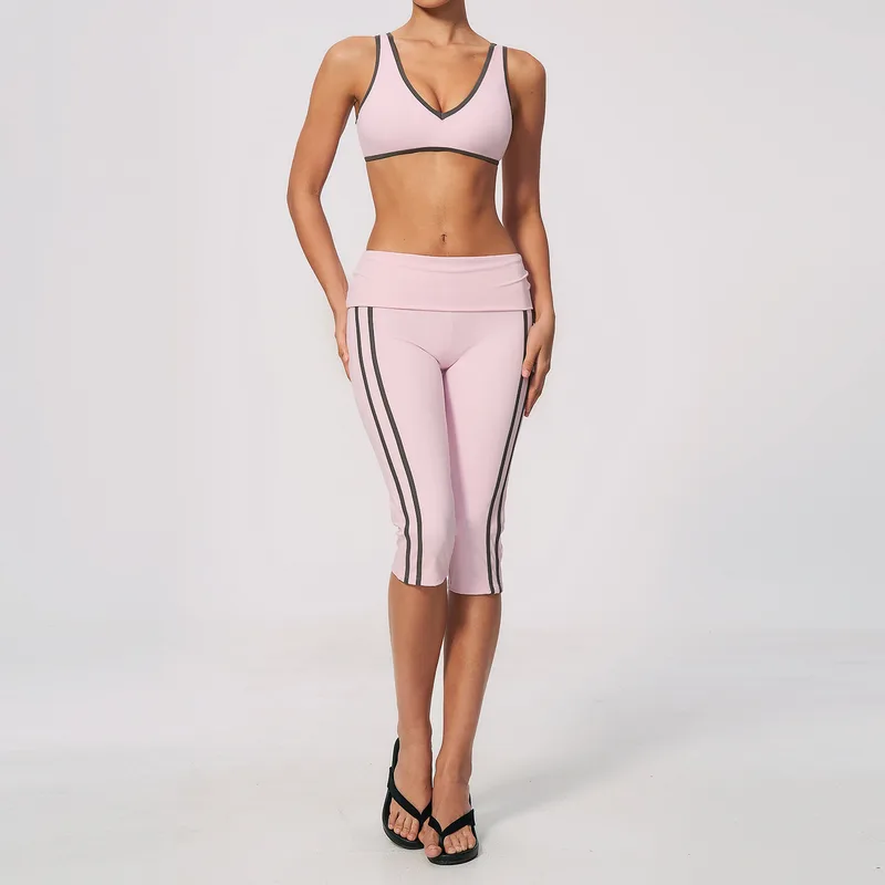 Women's Sports Bra Shorts Set