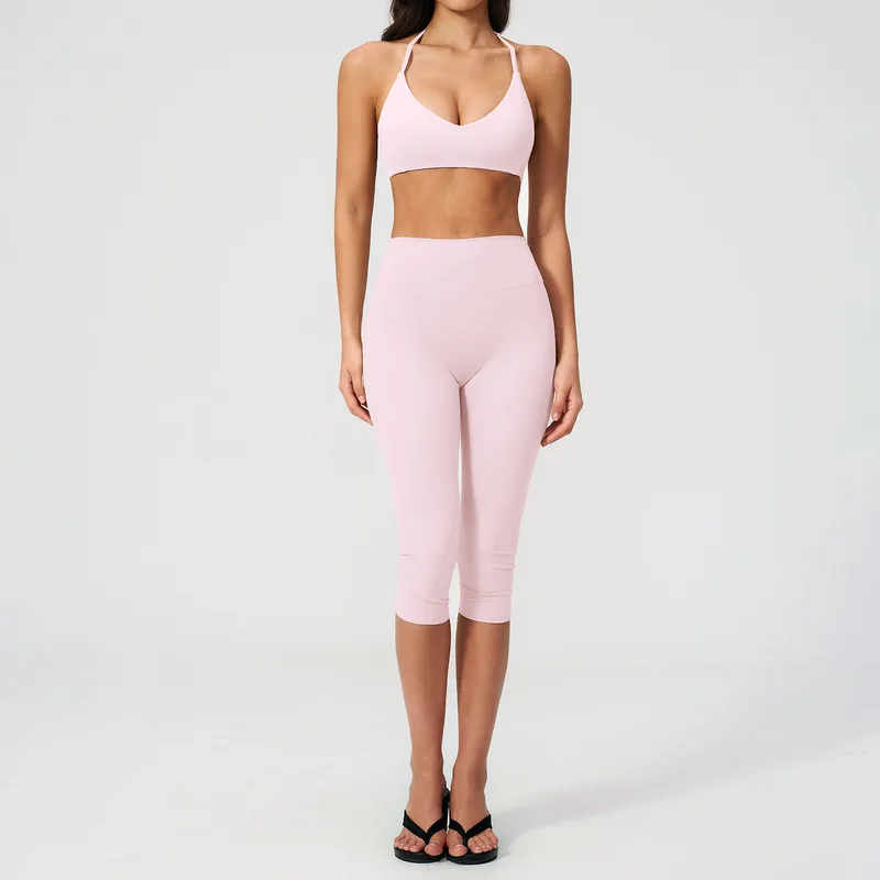 Women's Sports Bra Shorts Set