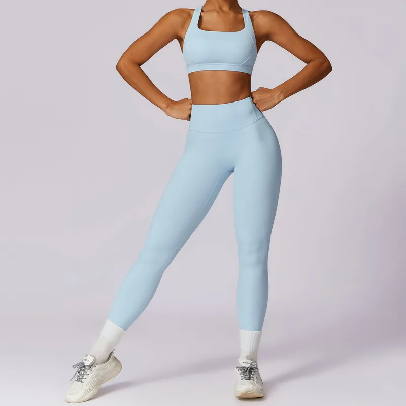 Women's Sports Bra Shorts Set