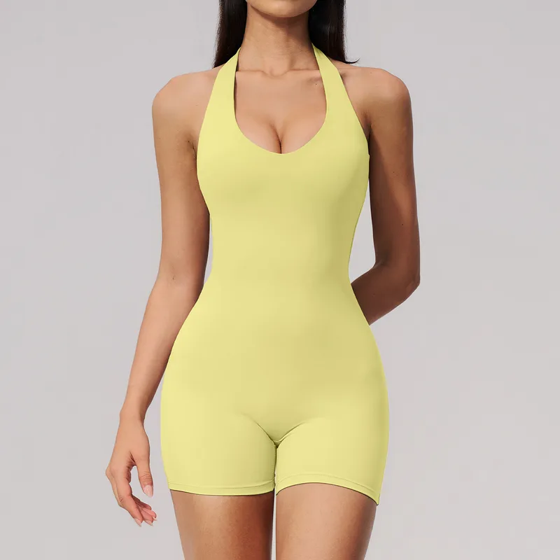 Women's Scrunch V Neck Workout Bodysuit