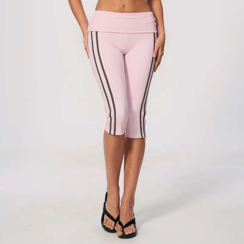 Women's Cropped Leggings Foldover Workout Shorts