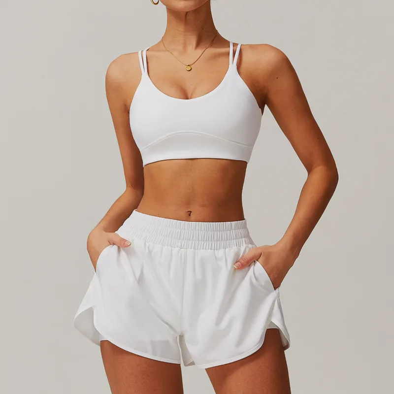 Women's Sports Bra Shorts Set
