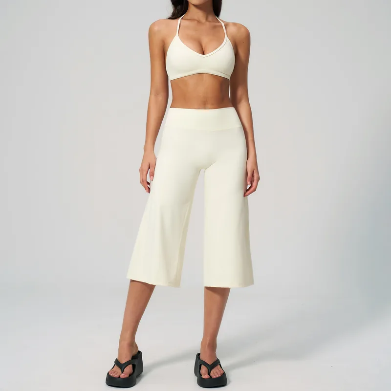 Women's Supportive Cropped Yoga Set