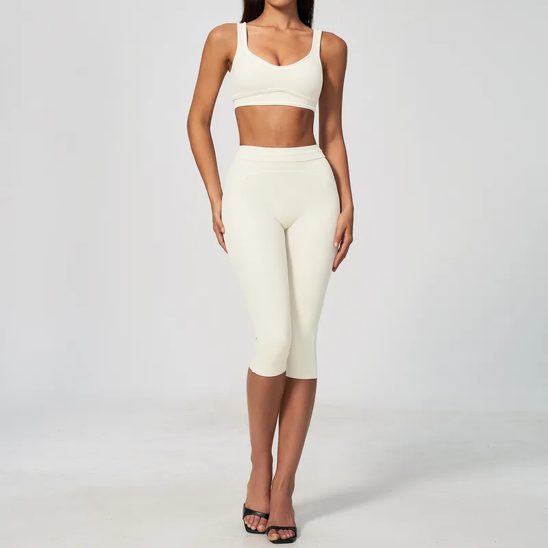 Women's Sports Bra Shorts Set