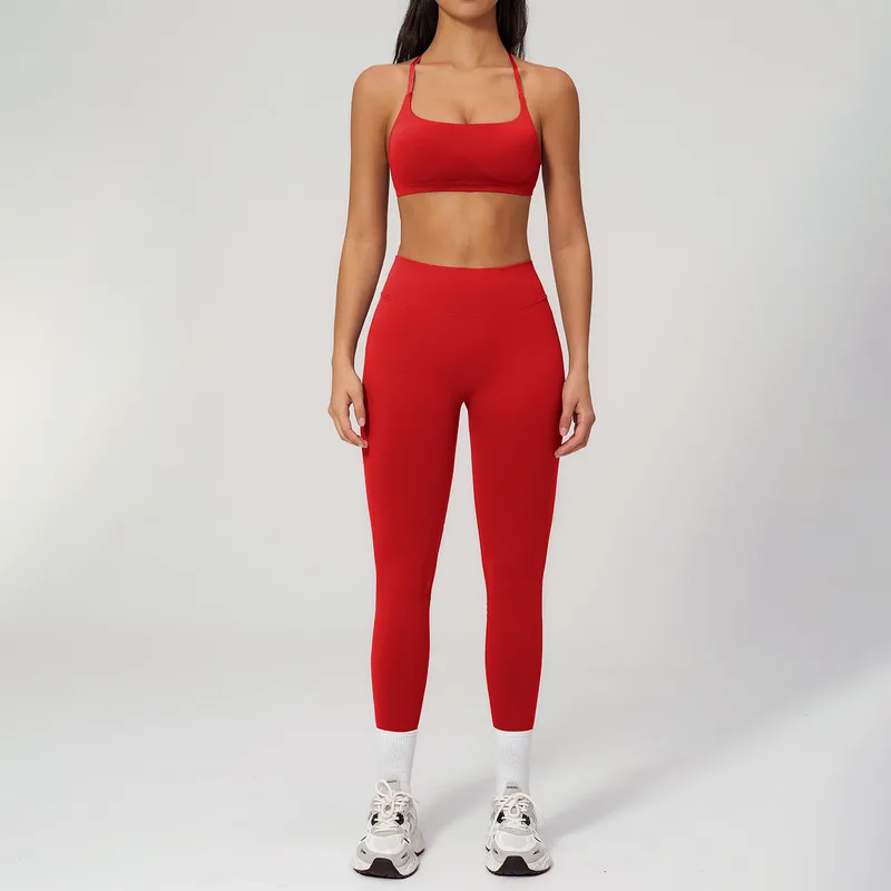 Women's Stretch Sports Bra Shorts Set