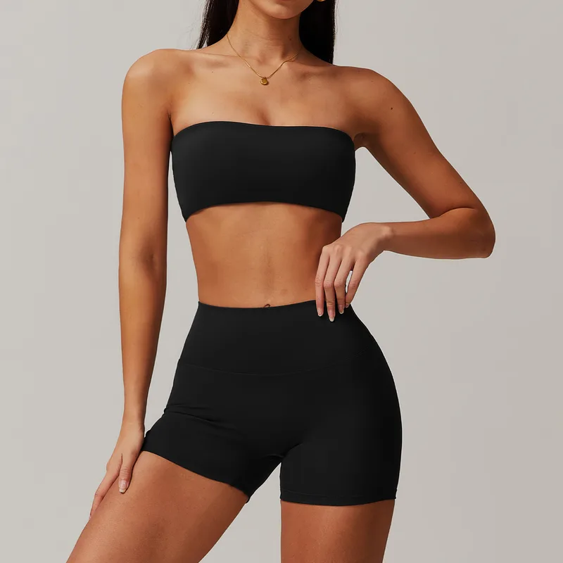 Women's Sports Bra Shorts Set