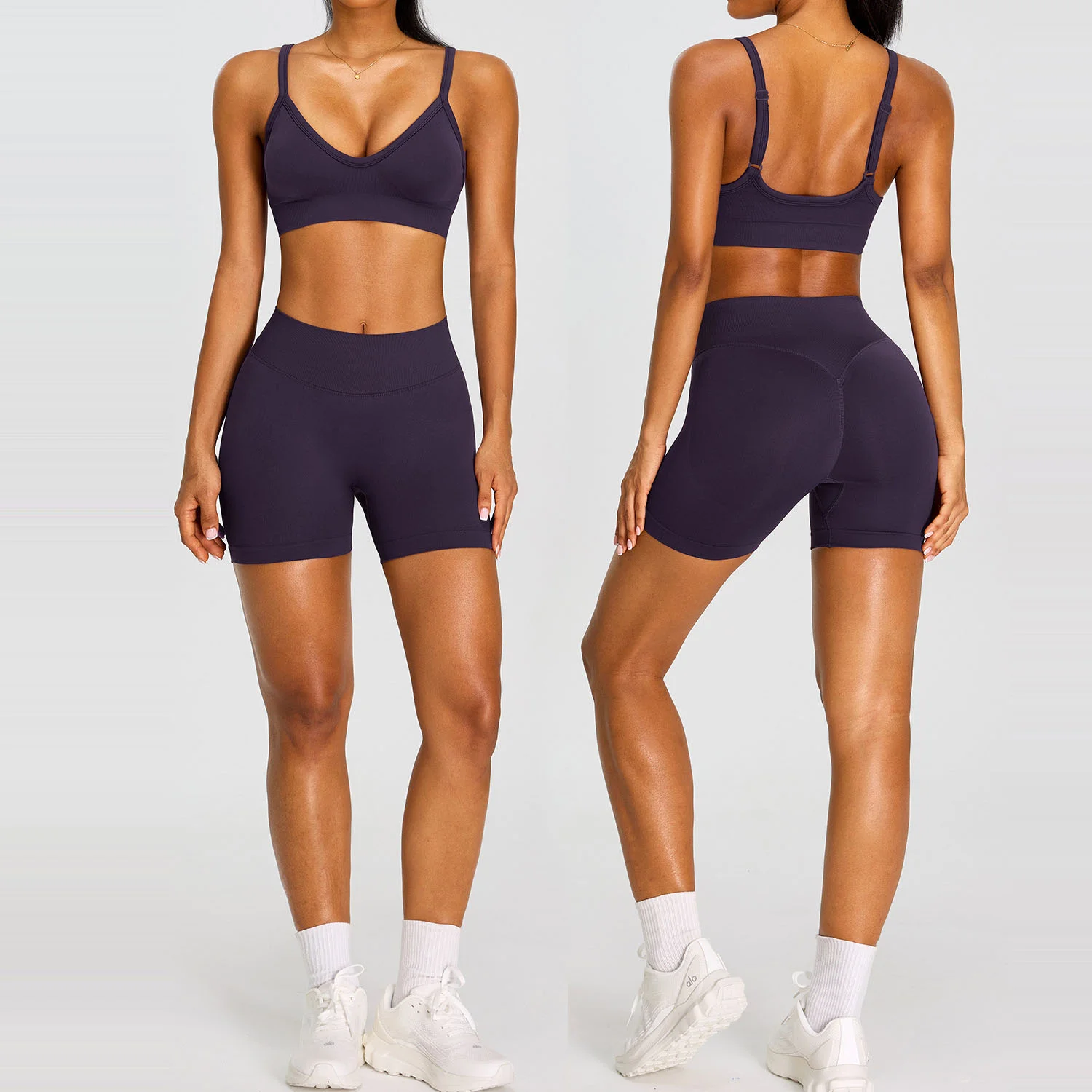 High-Waist V-Cross Set